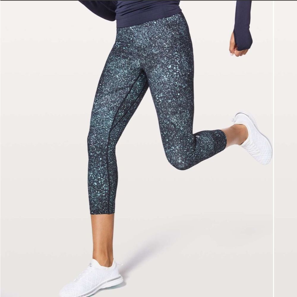 Lululemon Lead The Pack Crop 23" black/blue